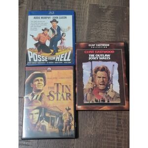 Western Movies: Posse From Hell, The Tin Star, The Outlaw Josey‎ Wales - DVD